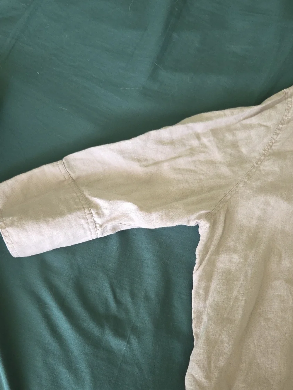 Zara Cream Lightweight 100% Linen Shirt